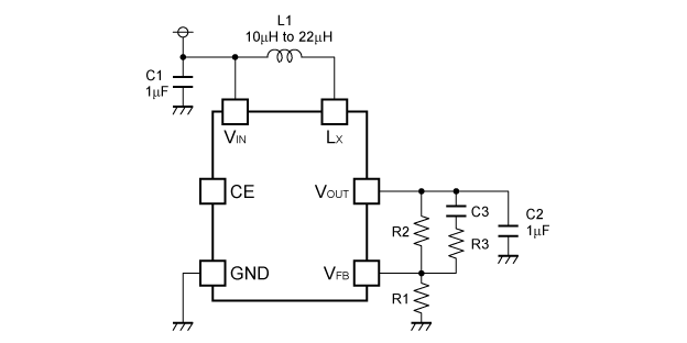R1202xxxxA/B 基本回路例