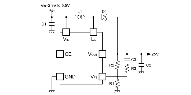 R1204xx1xB/C/E/F 基本回路例
