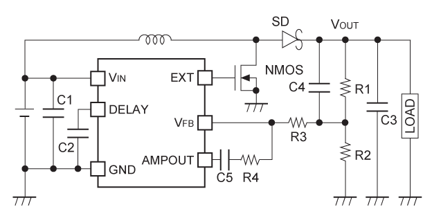R1211x002A/C 基本回路例