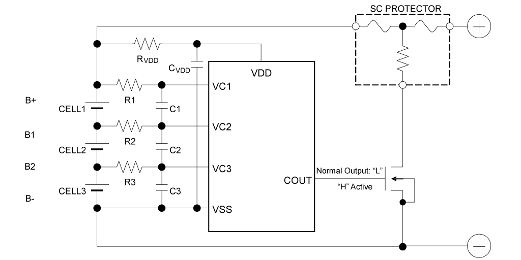 普通模式 (CMOS输出、高电平H)