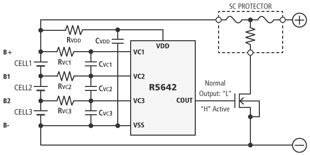 Typical Application Circuit for 3-cell