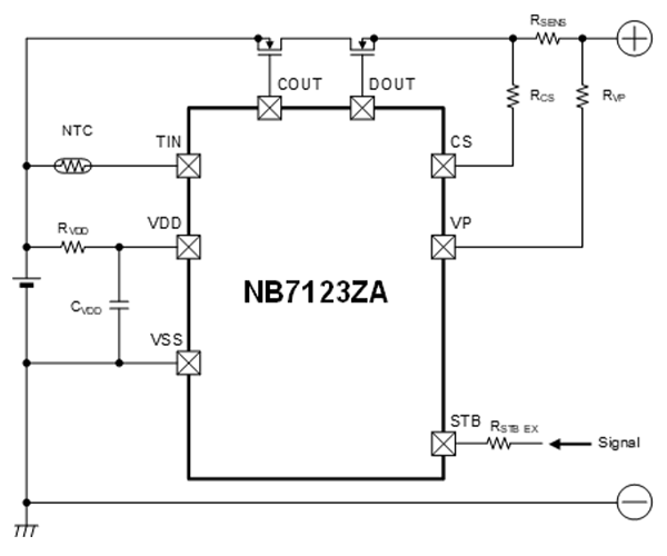 NB7123 Typical Application Circuits