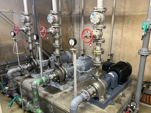 更新後のRO高圧ポンプ