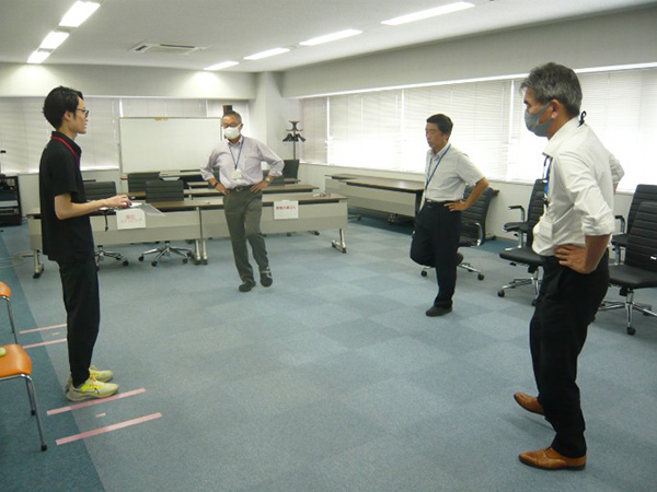 体力測定の様子