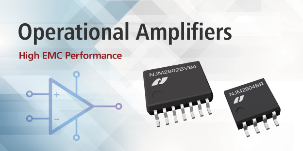 High RF Noise Immunity Operational Amplifiers with Excellent EMC Performance