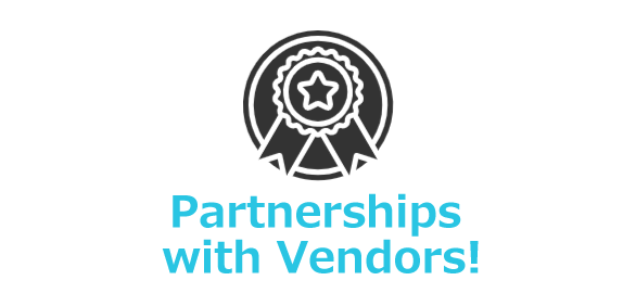Trust from Vendors Recommendations & Partnerships