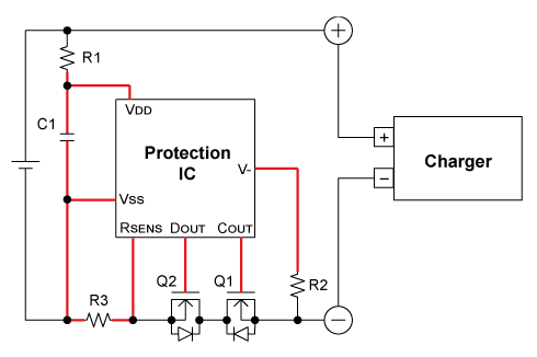 Please locate external components as close to the protection IC