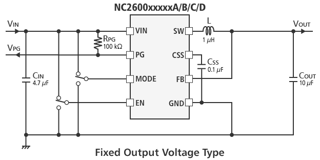 Typical Application (Fixed Output Voltage Type)