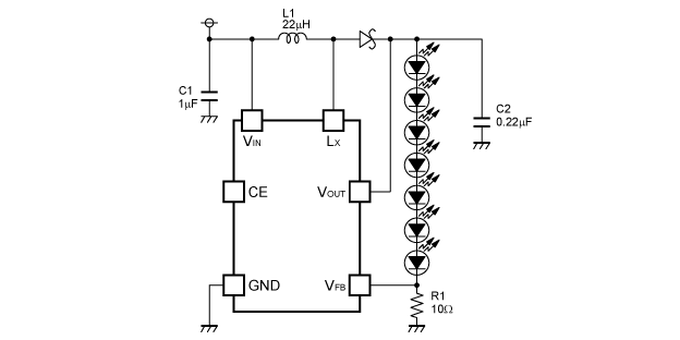 R1203x071B Typical Application