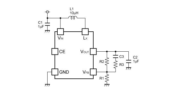 R1205x8xxA Typical Application