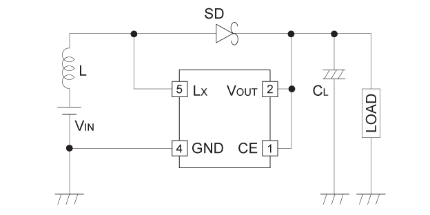 R1210Nxx1x Typical Application