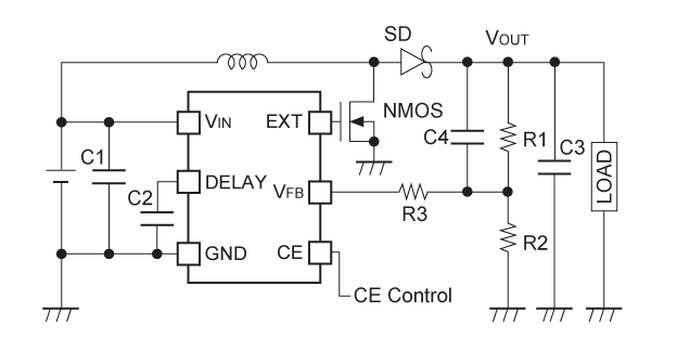 R1211x002B/D Typical Application