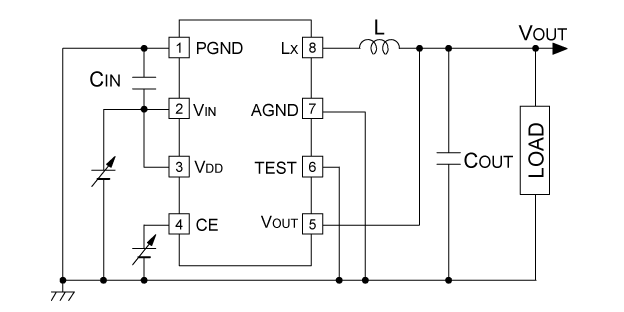 R1232Dxx1A/B Typical Application