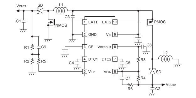 R1280D002B 基本回路例