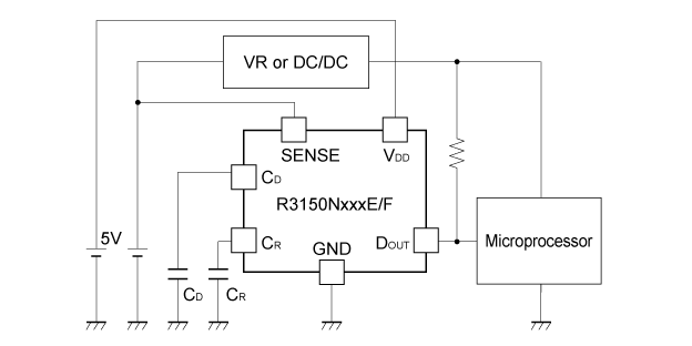R3150NxxxE/F 基本回路例