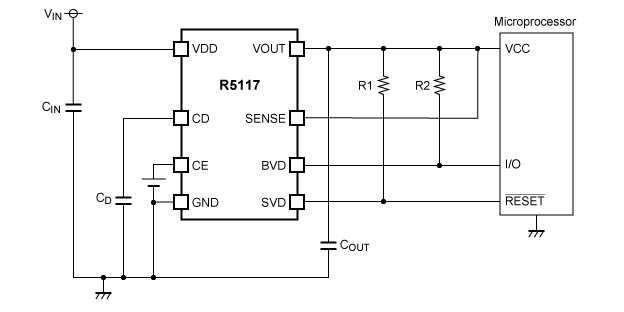 R5117 シリーズ基本回路例