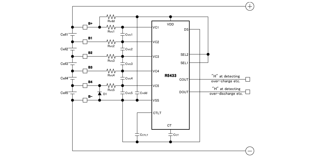 R5433VxxxAB (5セル保護)