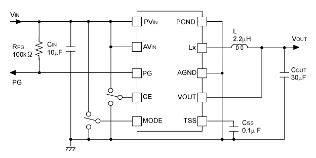 Typical Application (Fixed Output Voltage Type)