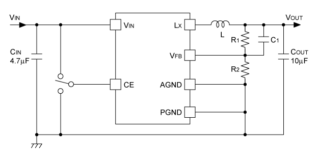 RP507K001B Typical Application