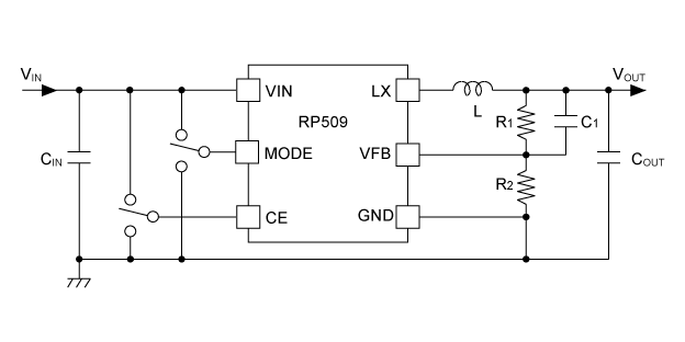 Typical Application (Adjustable Output Voltage Type)