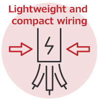 Lightweight and compact wiring