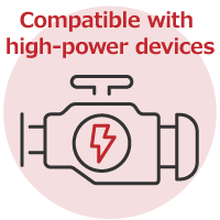 Compatible with high-power devices