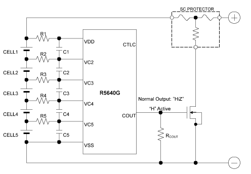 5-cell Protection Circuits