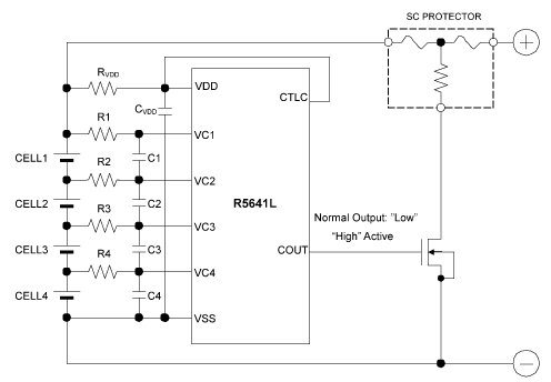 4-cell Protection Circuit