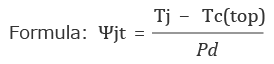 Ψjt = Tj - Tc(top) / Pd