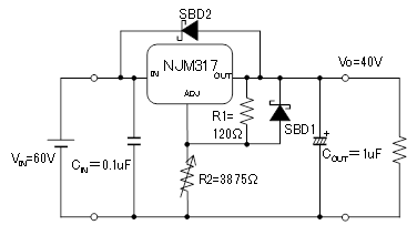 高电压输出回路例